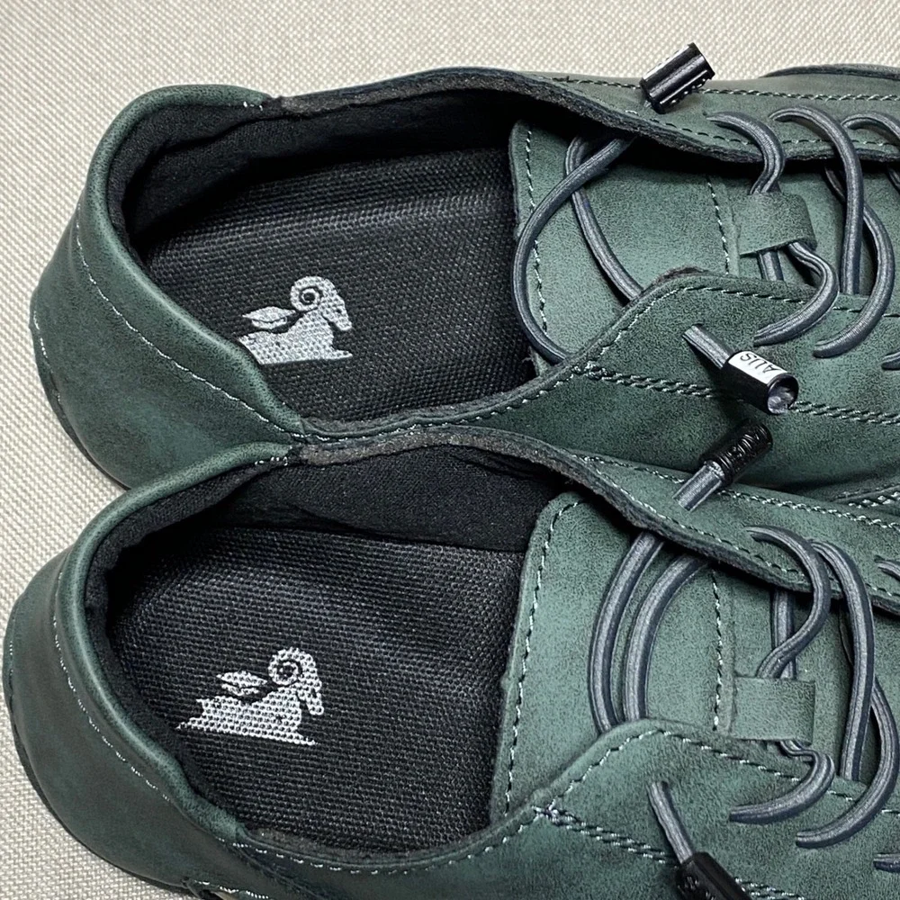 Dbeck AUS Green Leather Barefoot Minimalist‎ Walking Shoes Size 39 Mens Womens